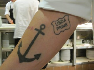 One of Executive Chef Johnny Church's tattoos